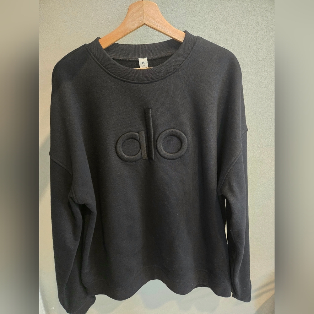 ALO Yoga Renown Heavy Weight Crewneck Pullover L